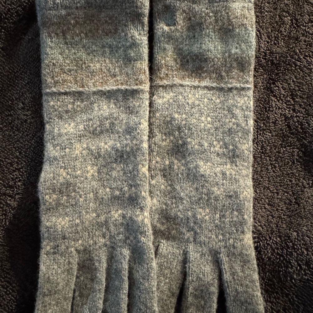 Lauren Ralph Lauren Charcoal Wool Gloves